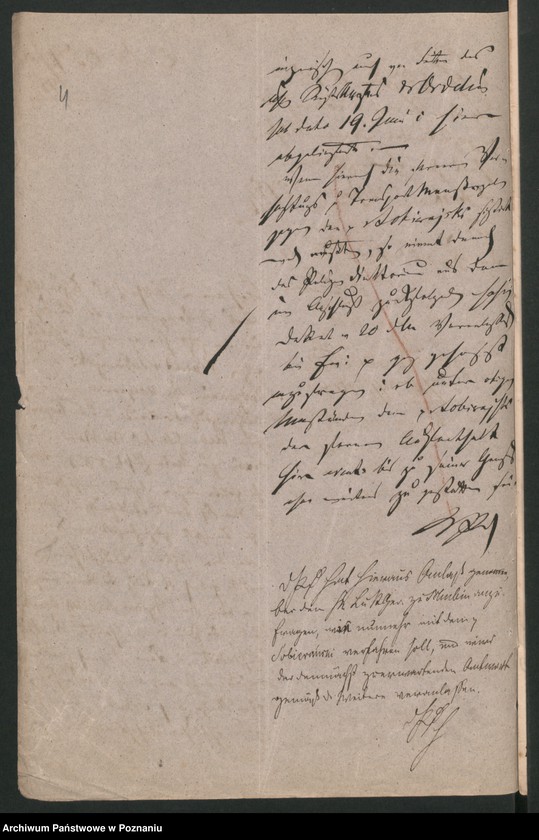 Obraz 9 z jednostki "A. betr. den Vinzent Sobierajski, Ignatz von Sokolnicki, gräfliche Familie Sokolnicki und Michael Graf Soltan"