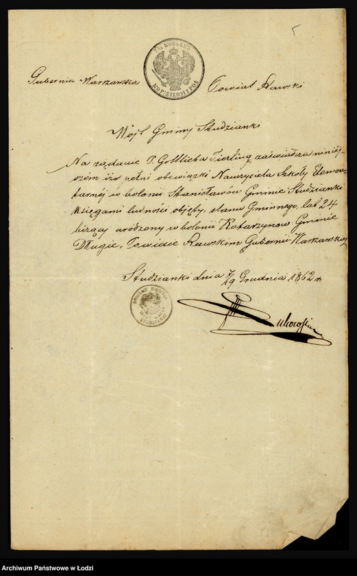 Obraz 7 z jednostki "O službe učitelja Gotliba Tirlinga"