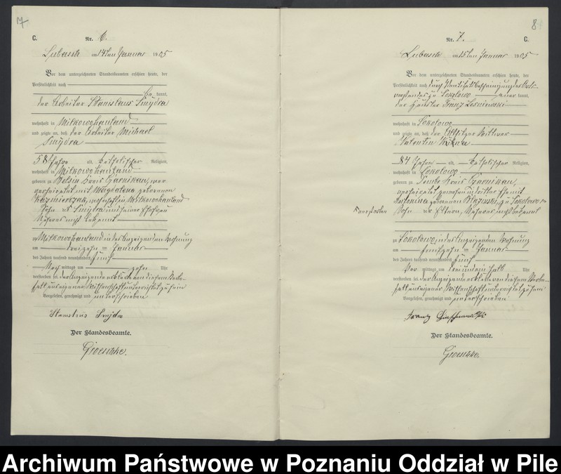 Obraz 7 z jednostki "Księga zgonów"