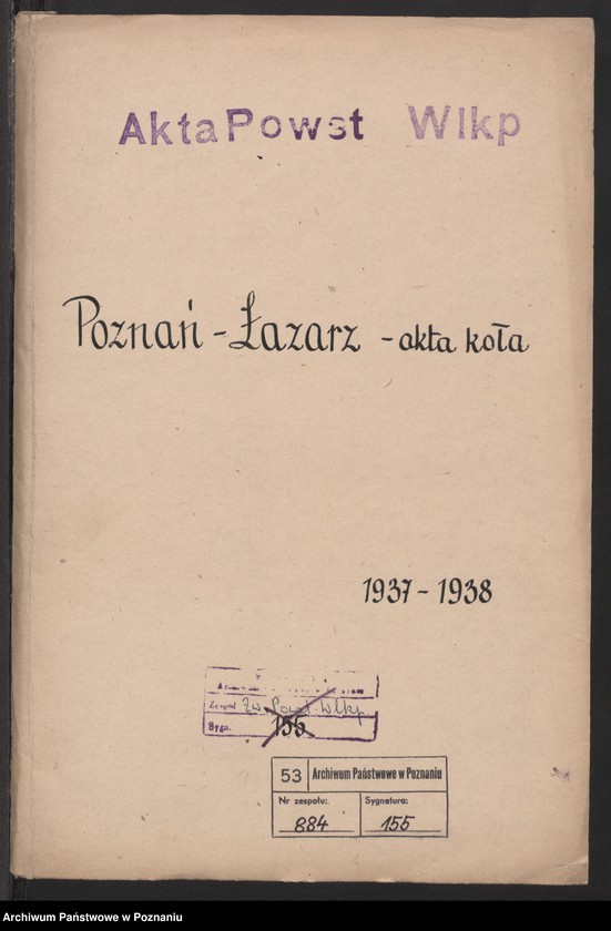 Obraz 3 z jednostki "Poznań - Łazarz akta koła."