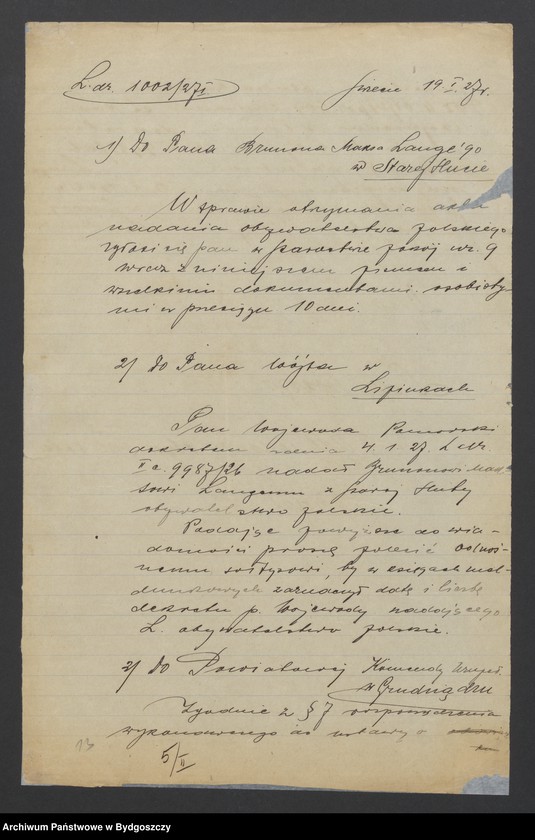 image.from.unit.number "Nadanie obywatelstwa polskiego Brunonowi Malesowi Langemu"