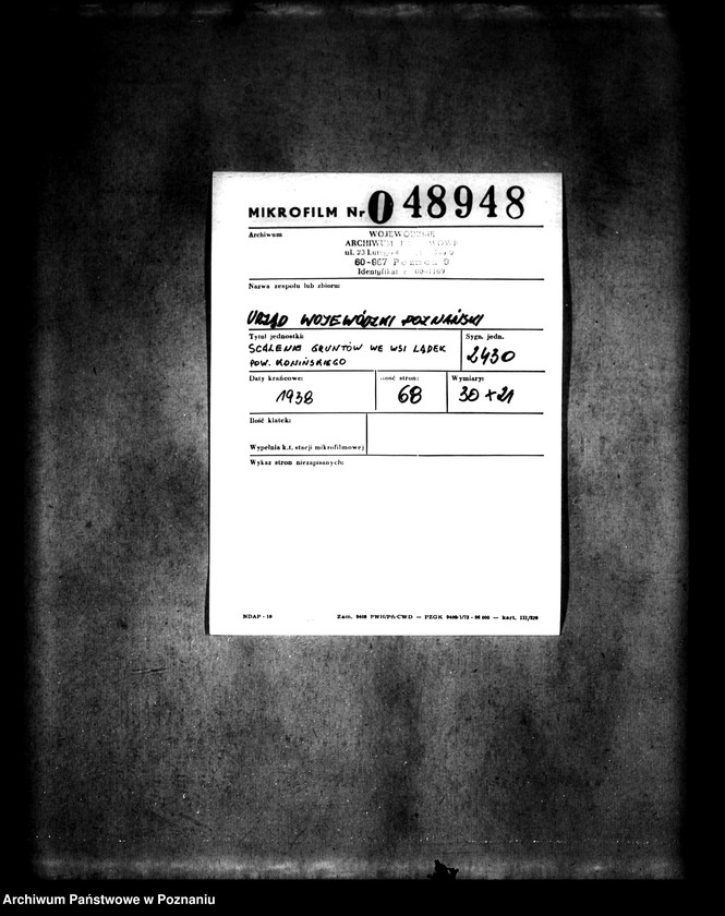 Obraz 2 z jednostki "/Scalenie gruntów we wsi Lądek powiatu konińskiego/"