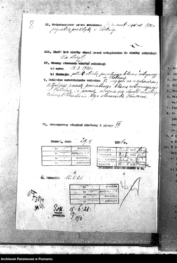 Obraz 12 z jednostki "Pow. lekarz Weterynaryjny Chełmno"