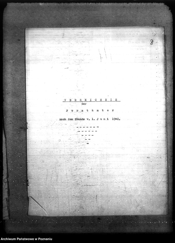 Obraz 12 z jednostki "Verzeichnis der Forstämter"