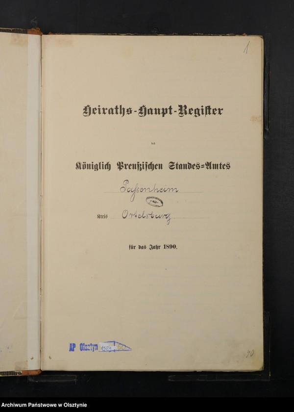 image.from.unit.number "Heiraths-Haupt-Register Nr 1 - 40"