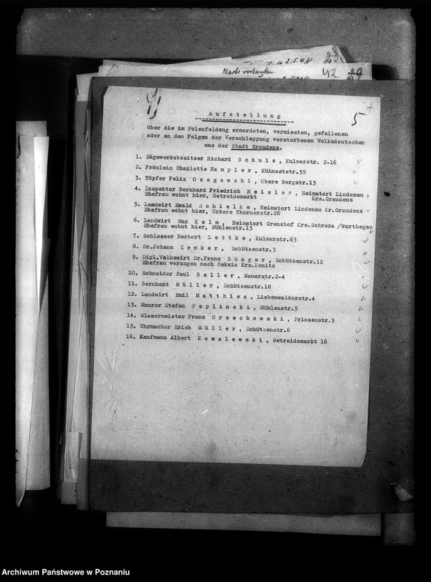 Obraz 9 z jednostki "Amtliche Meldungen Kreis Grandenz (Grudziądz)"