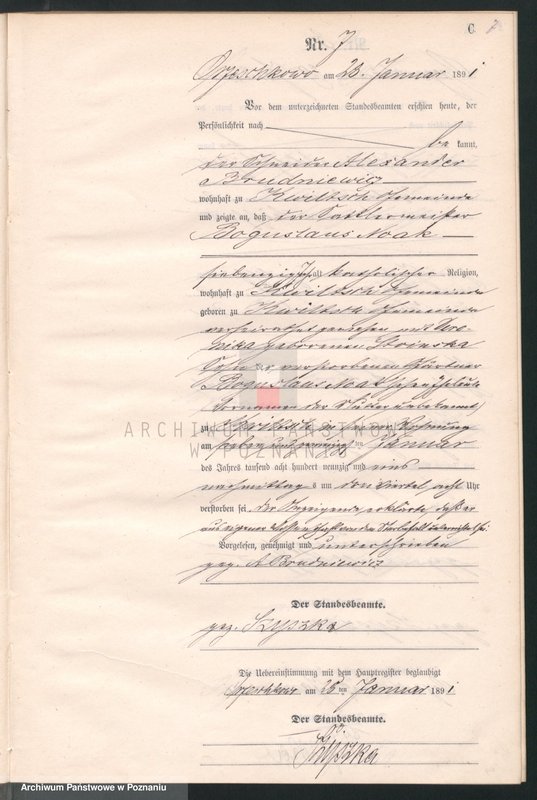 Obraz 10 z jednostki "Księga zgonów"