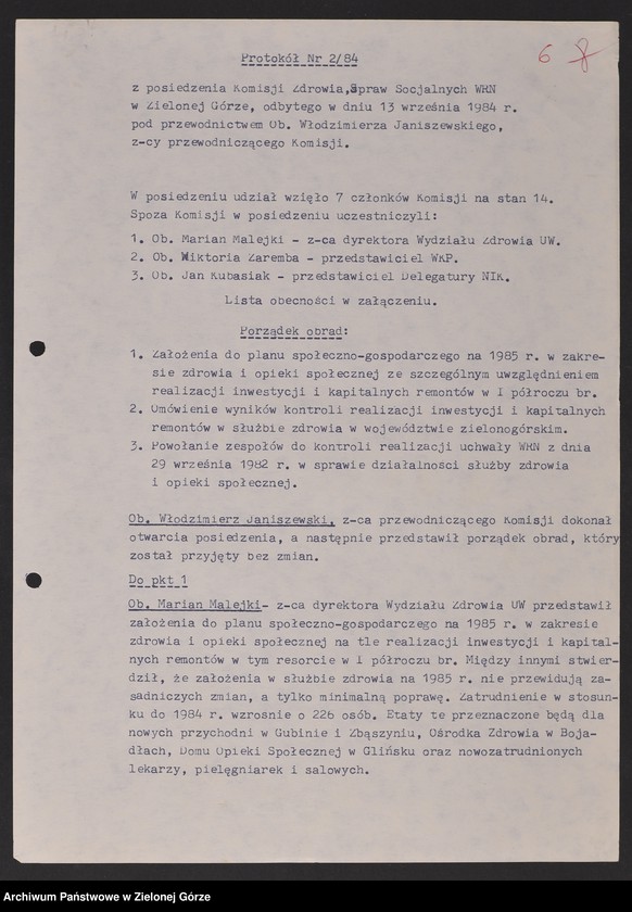 image.from.unit.number "Protokóły z posiedzeń Komisji Zdrowia i Spraw Socjalnych"