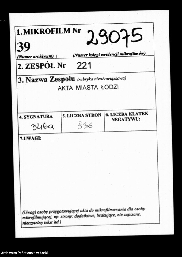 Obraz 2 z jednostki "Akta tyczące się regulacji i melioracji miasta Łodzi"