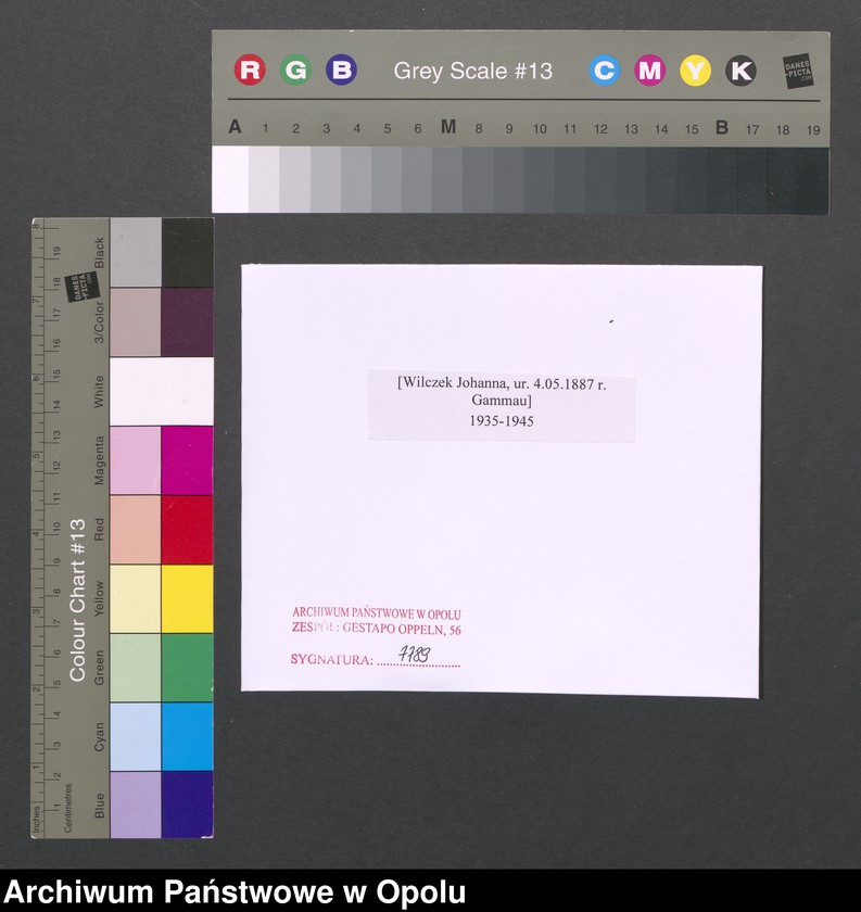 Obraz 2 z jednostki "[Wilczek Johanna, ur. 4.05.1887 r. Gammau]"