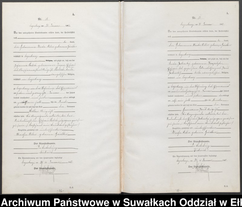 image.from.unit.number "[Geburts-Neben-Register des Preussischen Standes-Amtes Angerburg Kreis Angerburg]"