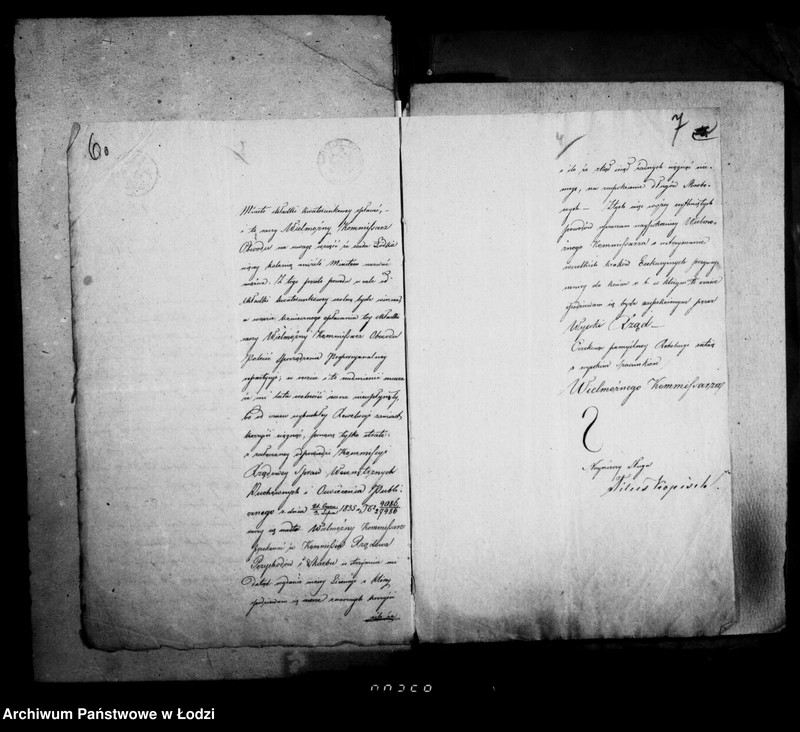 Obraz 9 z jednostki "Akta ławnika czynnego osady fabrycznej Łódka tyczące się sekwestracji majątku ruchomego Tytusa Kopischa"
