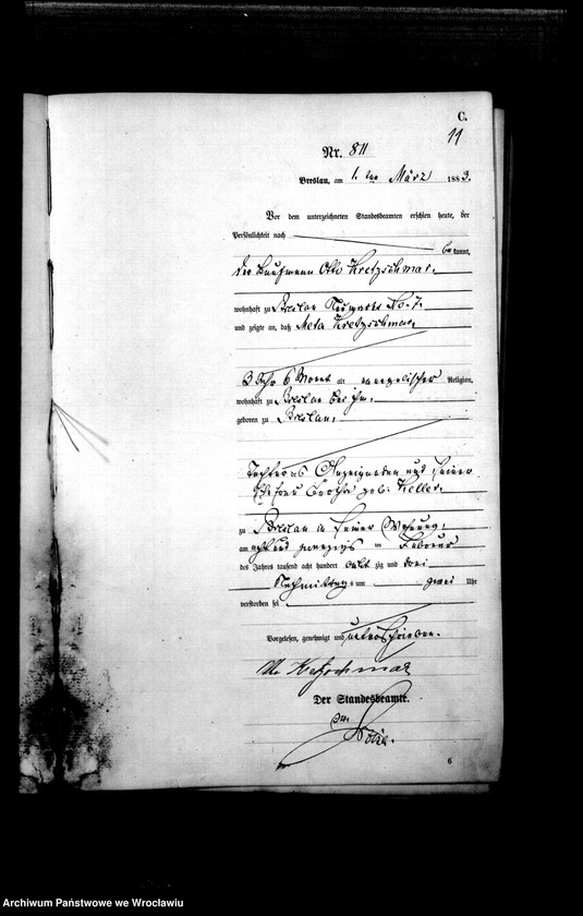 image.from.unit.number "Sterbe-Haupt-Register Breslau I 1883 Band 3"