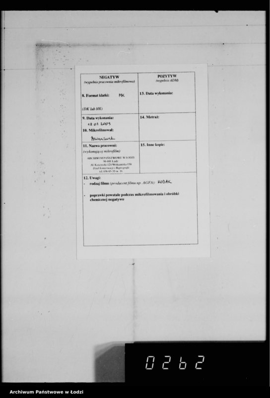 Obraz 3 z jednostki "Warenverwertung an den Ältesten der Juden Aufträge 5986-6000. [Odzież i wyroby kuśnierskie]"