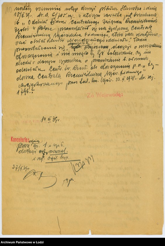 Obraz 13 z jednostki "[Sprawa rozwiązania Centralnego Związku Rzemieślników Żydów w Polsce]"