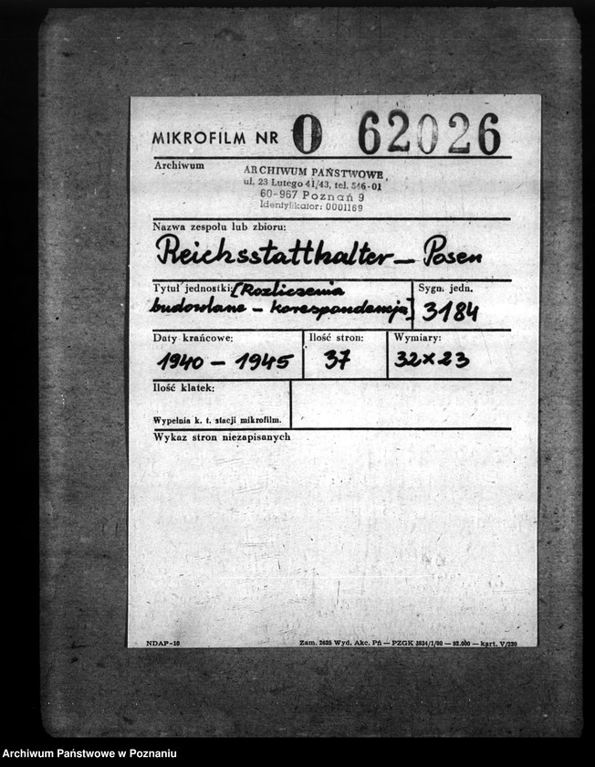 Obraz 2 z jednostki "Rozliczenia budowlane - korespondencja"