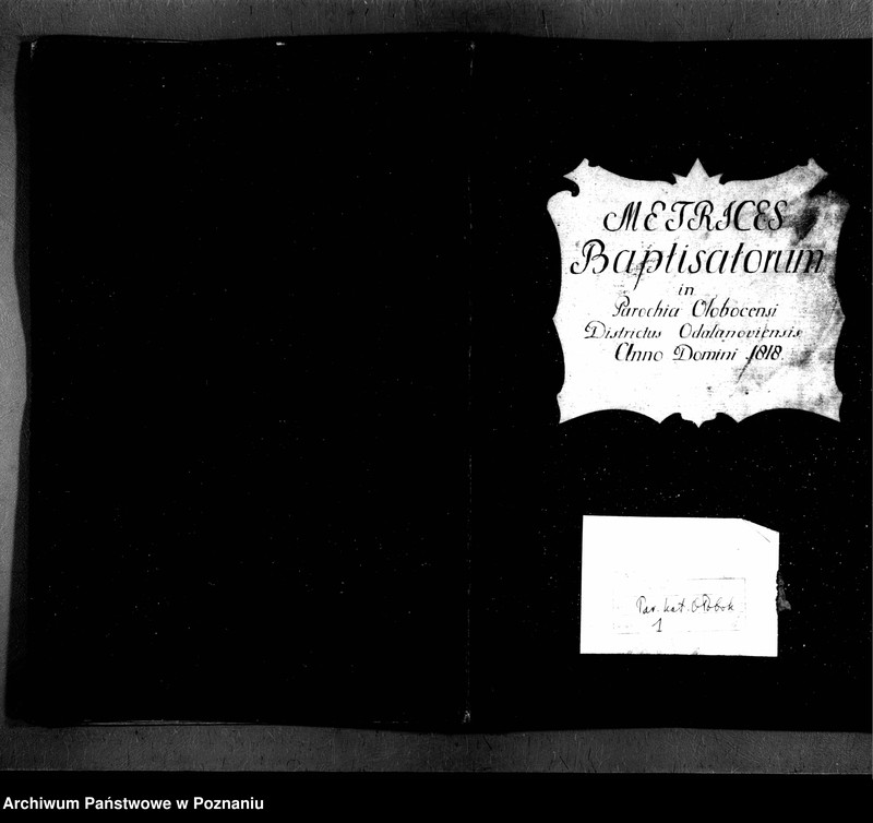 image.from.team "Akta stanu cywilnego Parafii Rzymskokatolickiej Ołobok (pow. ostrowski)"