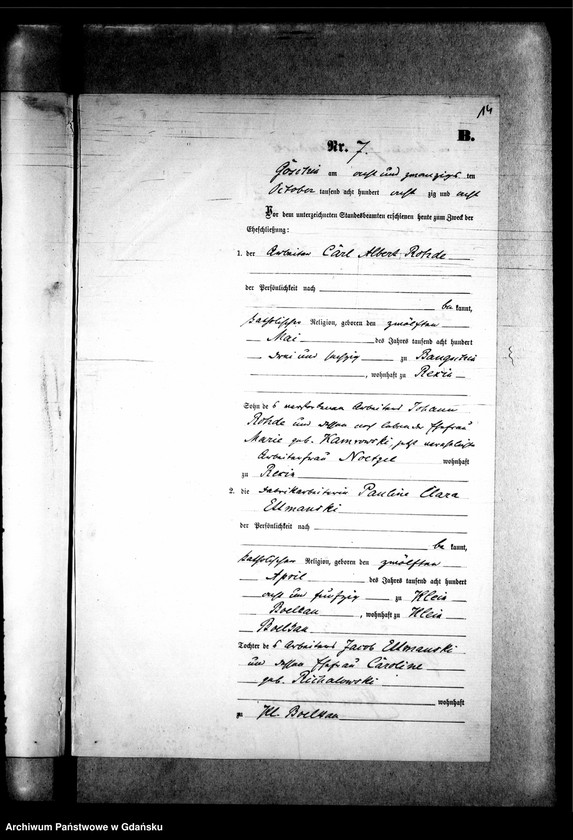 image.from.unit.number "Księga małżeństw"