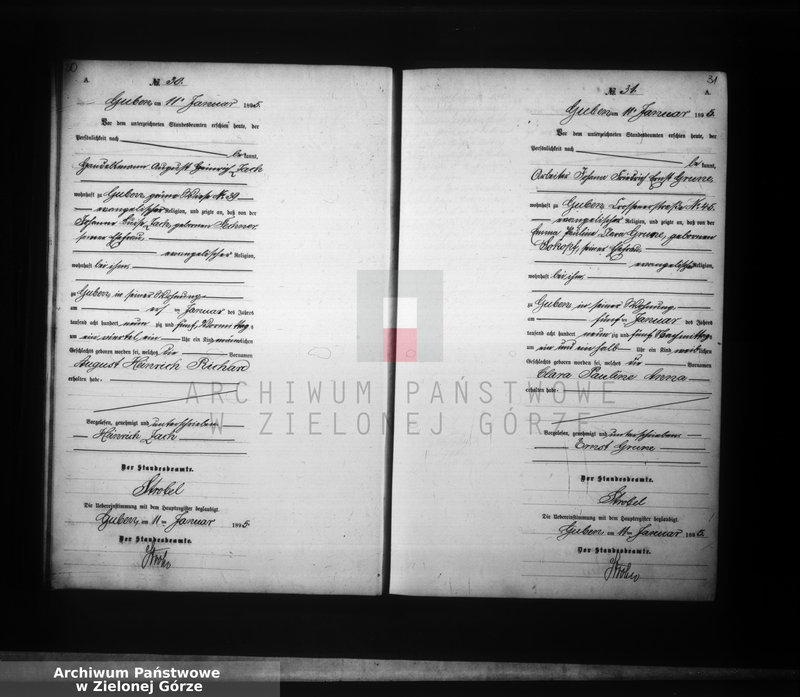 image.from.unit.number "Geburts-Neben-Register, Band I von No 1 bis No 524"