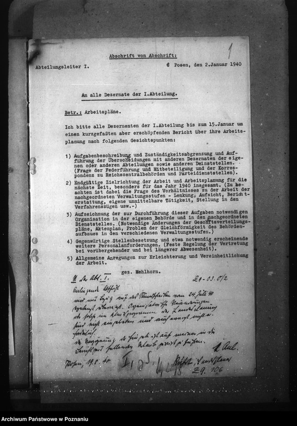 Obraz 5 z jednostki "Plany pracy komórek organizacyjnych urzędu namiestnika zebrane dla ustalenia podziału czynności"