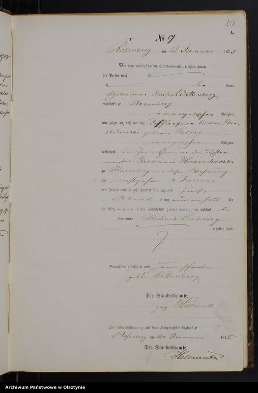 Obraz 12 z jednostki "Geburts-Neben-Register Nr 1 - 121"
