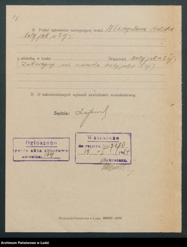 Obraz 9 z jednostki "Władysława Kaliska – sprzedaż towarów kolonialnych i spożywczych"