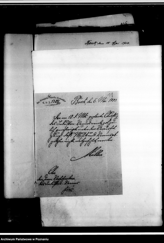 Obraz 15 z jednostki "Korespondencja urzędowa, listy członków, zawiadomienia o zebraniach, programy obchodów rocznic i innych uroczystości"