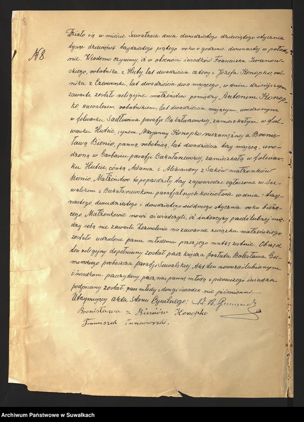 Obraz 10 z jednostki "Akty małżeństw 1935"