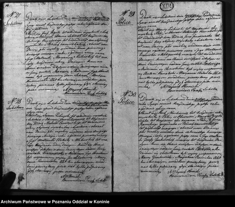 Obraz 10 z jednostki "Duplikat urodzonych, zaślubionych, zmarłych"