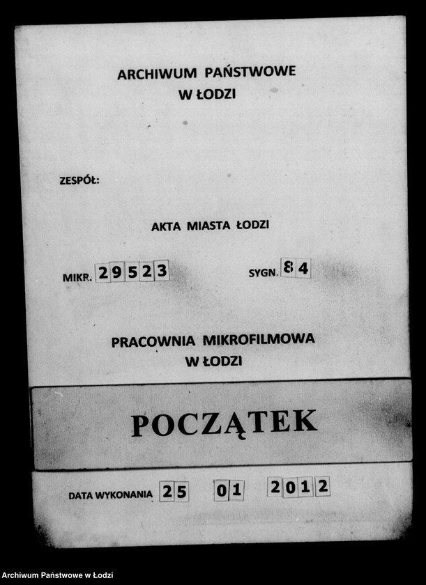 Obraz 1 z jednostki "Akta tyczące się świadectw przesiedleń"