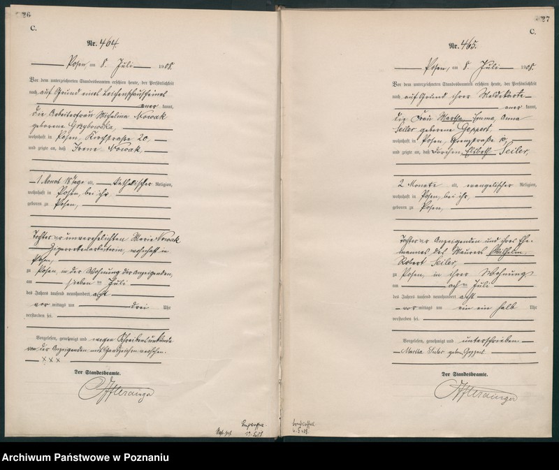 Obraz 16 z jednostki "Księga miejscowa zgonów tom II [Rejestr główny zgonów]"