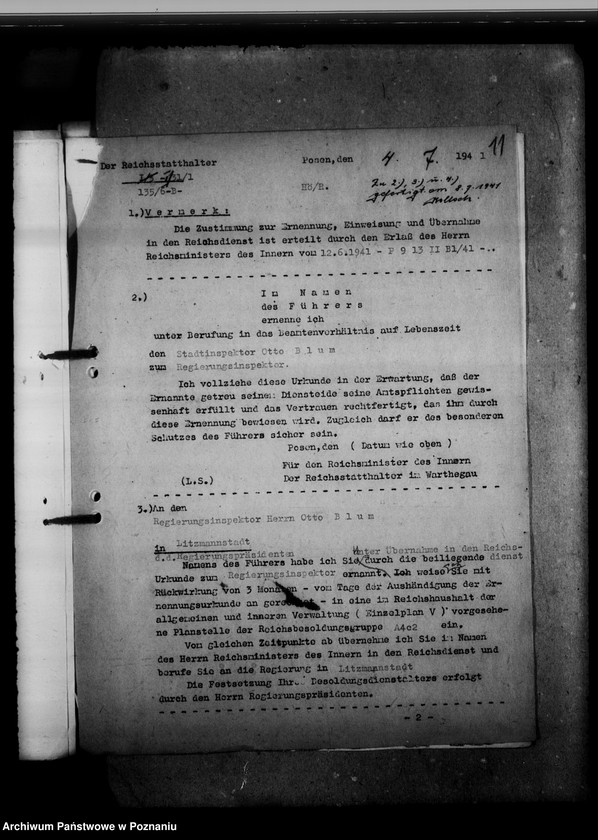 Obraz 16 z jednostki "Abordnung von Beamten"