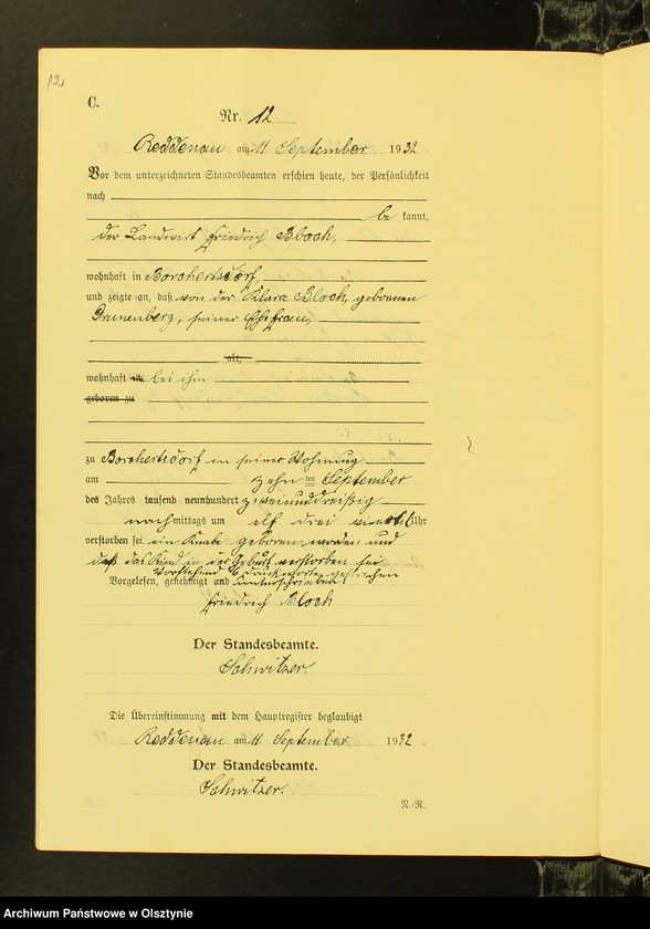 image.from.unit.number "Sterbe-Neben-Register Nr 1 - 19 [ Księga zgonów - wtóropis ]"