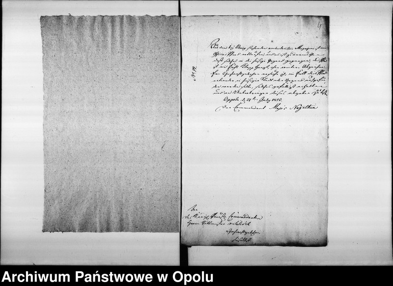 Obraz 9 z jednostki "Acta betreffend die Ausmittelung der fremden Pferde und etwaniges Fuhrwerk was durchs Militair da und dort requirirt, und auf diese Art vom Eigenthümern abhanden gekommen Vol. I de anno 1813"