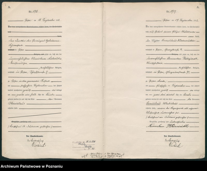 Obraz 6 z jednostki "Księga miejscowa urodzeń tom V -VI [Rejestr główny urodzeń]"