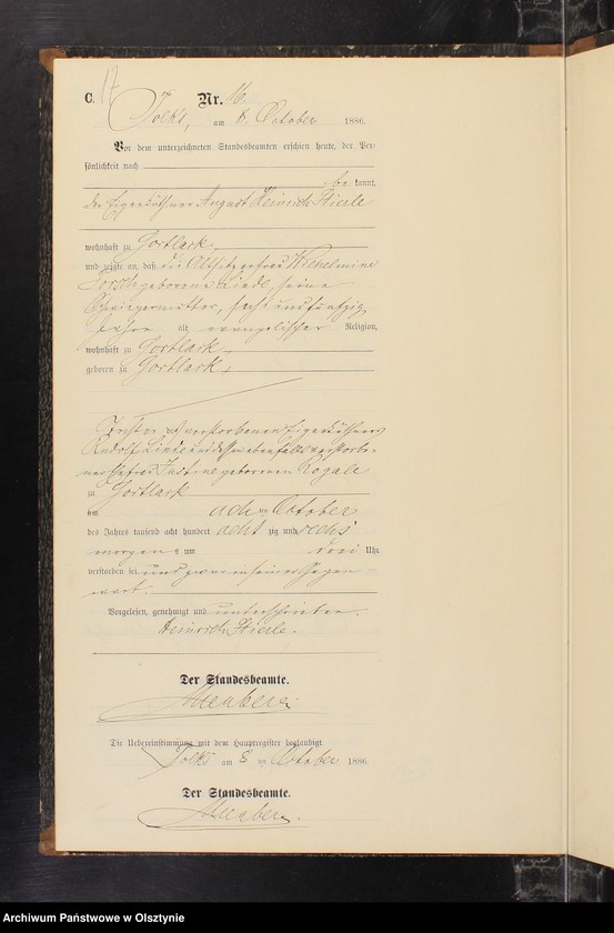 image.from.unit.number "Sterbe-Neben-Register Nr 1 - 19"