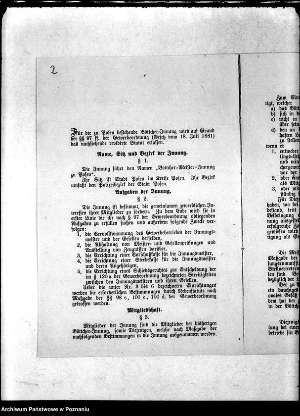 Obraz 5 z jednostki "Statut der Böttcher-Meister-Innung zu Posen"