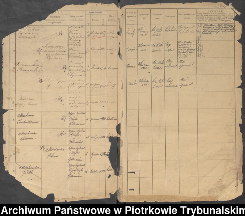 Obraz 12 z jednostki "Kniga postoânnago narodonaseleniâ der. Ignacov˝, Aleksandropol´ [Ignaców, Pieńki]"