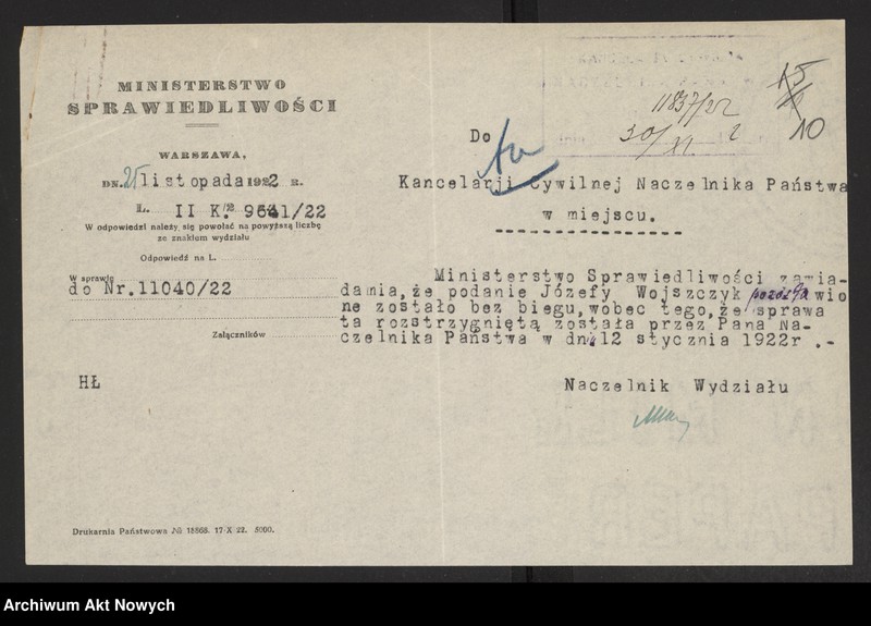 image.from.unit.number "Ułaskawienia z b. Kongresówki - uwzględnione, dotyczące: gorzelnictwa, kradzieży, usuwania sublokatorów, pobicia, zabójstw, przemytu, łapownictwa, fałszerstwa"
