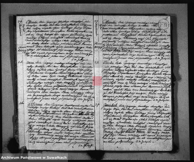 Obraz 9 z jednostki "Akta Zeszłych Gminy Filipowskiey od 1-go Stycznia 1816 R-u"