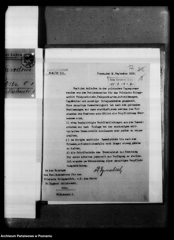 image.from.unit.number "Polskie Archiwum Wojenne- Delegatura w Poznaniu [korespondencja różna.]"