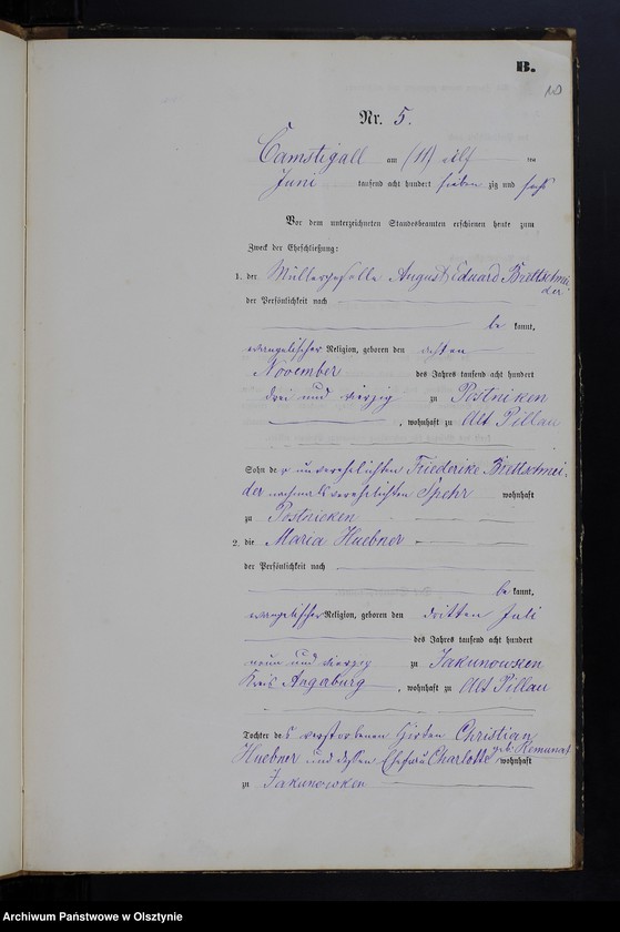 image.from.unit.number "Heiraths-Haupt-Register Nr 1 - 14"