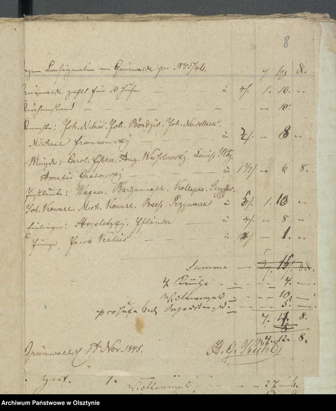 image.from.unit.number "Decem Consignations zur Jahres Rechnung der Kirche zu Rhein"