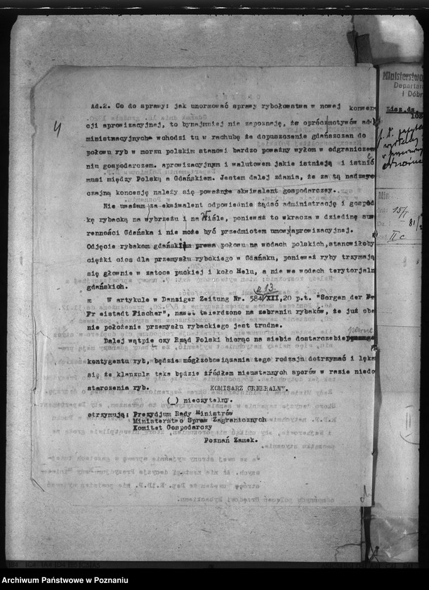 Obraz 8 z jednostki "Deleg. Departamentu Rolnictwa i D. Państw. Rybołówstwo"