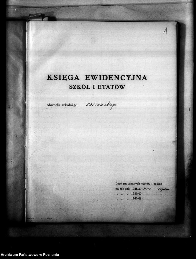 Obraz 5 z jednostki "Księga ewidencyjna szkół i etatów obwodu ostrowskiego"
