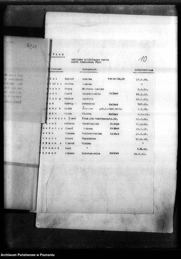 Obraz 14 z jednostki "Alois Krosny aus Pawlowitz, Kreis Pless (Pszczyna)"