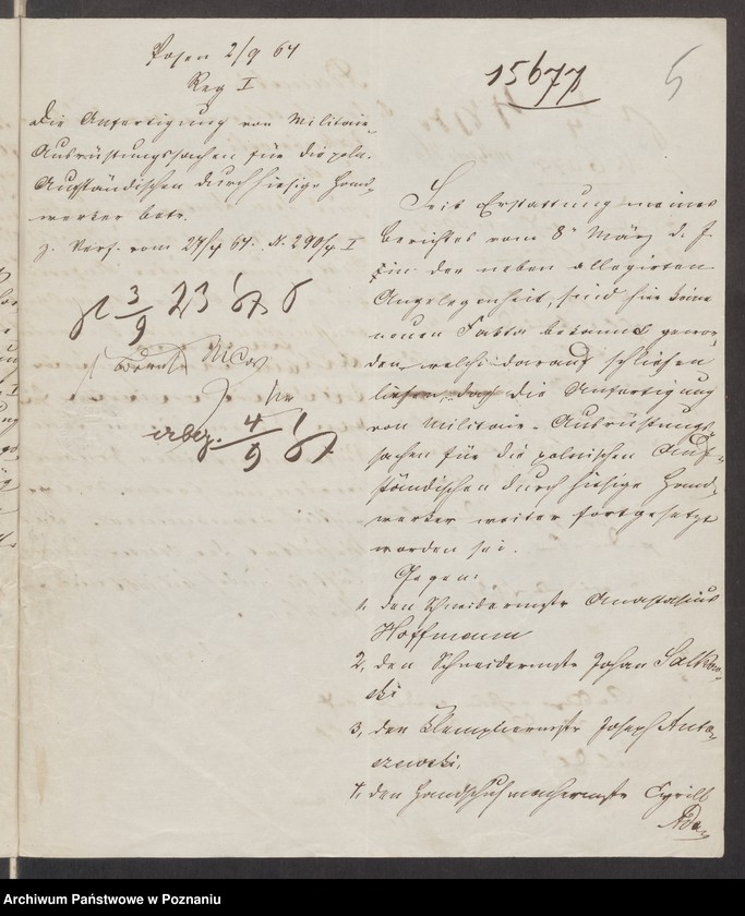 image.from.unit.number "Briefwechsel mit dem Oberpräsidenten, dem Ministerium des Innern und der Regierung betr. die allgemeine politische Lage"