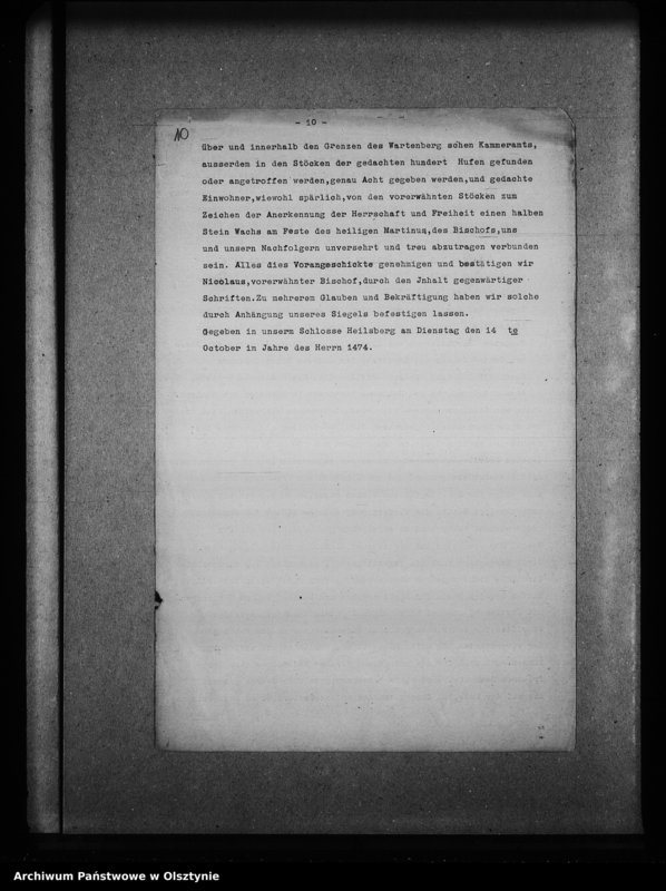 image.from.unit.number "Wartenburg /Stadt, Hospital, Kloster, Pfarrkirche, Erzpriesterei, Strafanstalt, Schule/ Wuttrienen [rysy historyczne]"