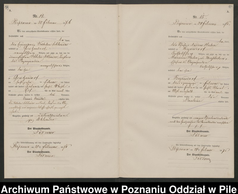 Obraz 10 z jednostki "Księga urodzeń"