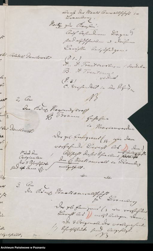 Obraz 9 z jednostki "A. betr. den Aleksander Trentowski und den Wirtschaftsbeamten Sigismund von Trzaska"